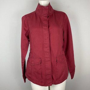 Toad & Co Dusk Jacket Linen Blend Red Lightweight